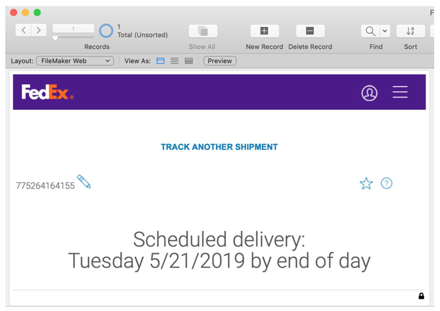 FedEx API Call Web Viewer