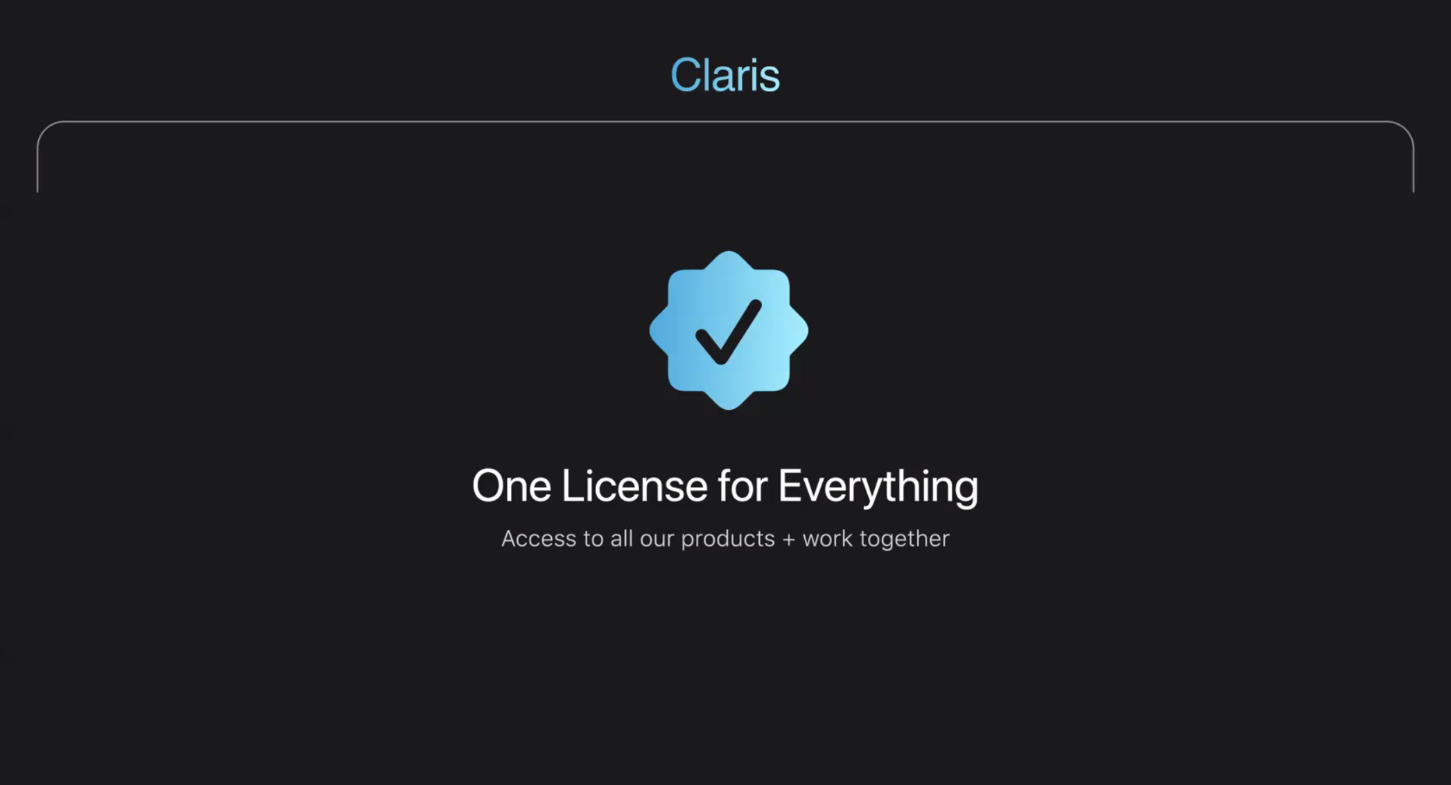 Claris Platform One License