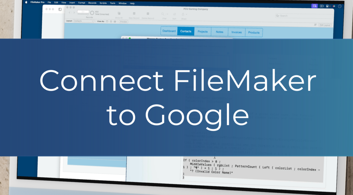gManipulator- FileMaker Google Plug-in - Productive Computing