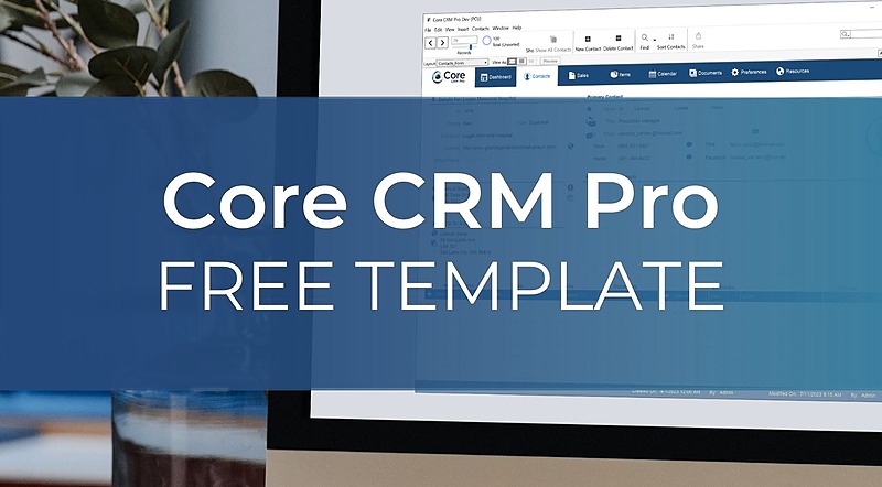 core CRM Pro free template