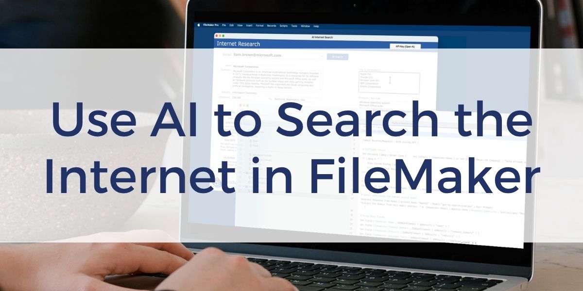 Using AI in FileMaker to Search the Internet