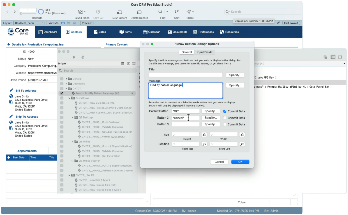 Perform Find by Natural Language