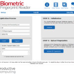 biometric fingerprint reader plug-in