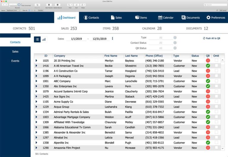 Core CRM Pro FileMaker CRM from Productive Computing, Inc.