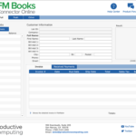 FM Books Connector Online plug-in Demo of pushing data to QuickBooks Online